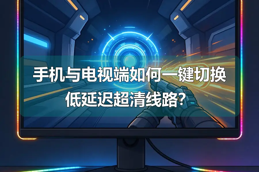 手机与电视端如何一键切换低延迟超清线路？